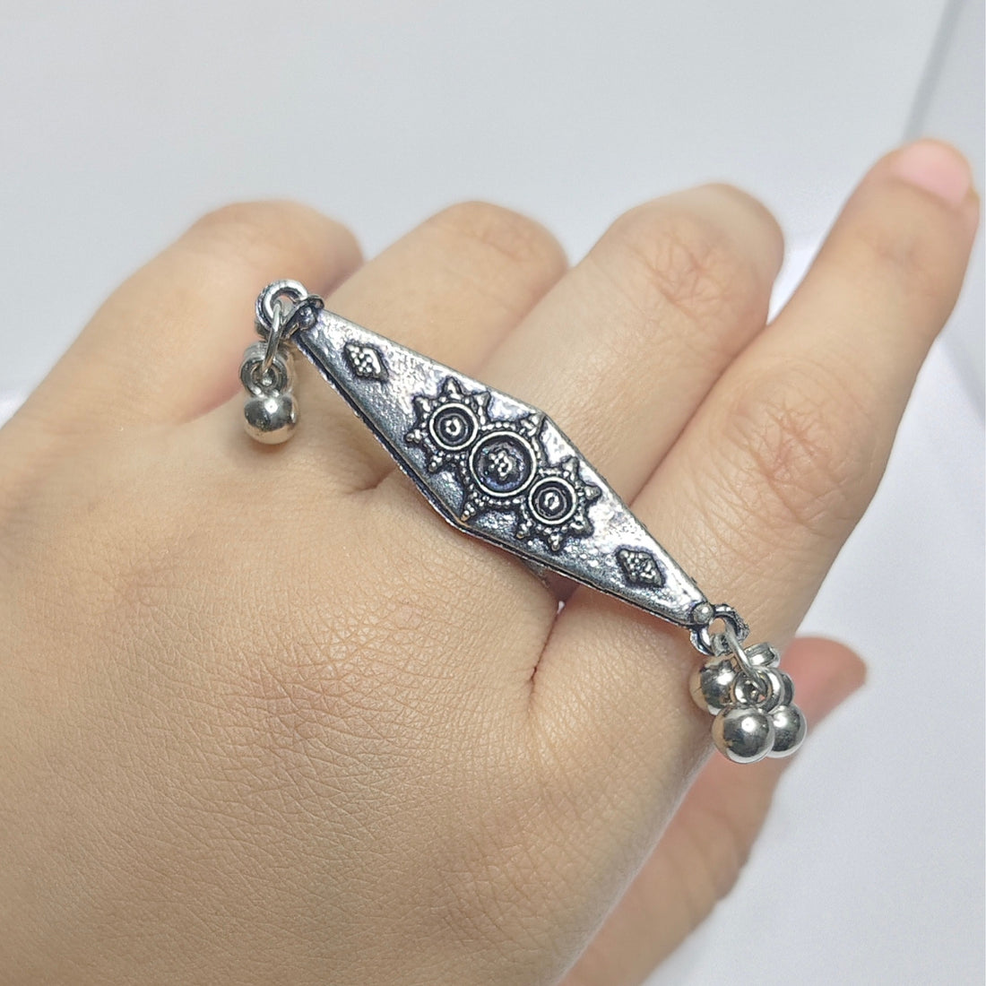 Boho Tribal Ghungroo Ring