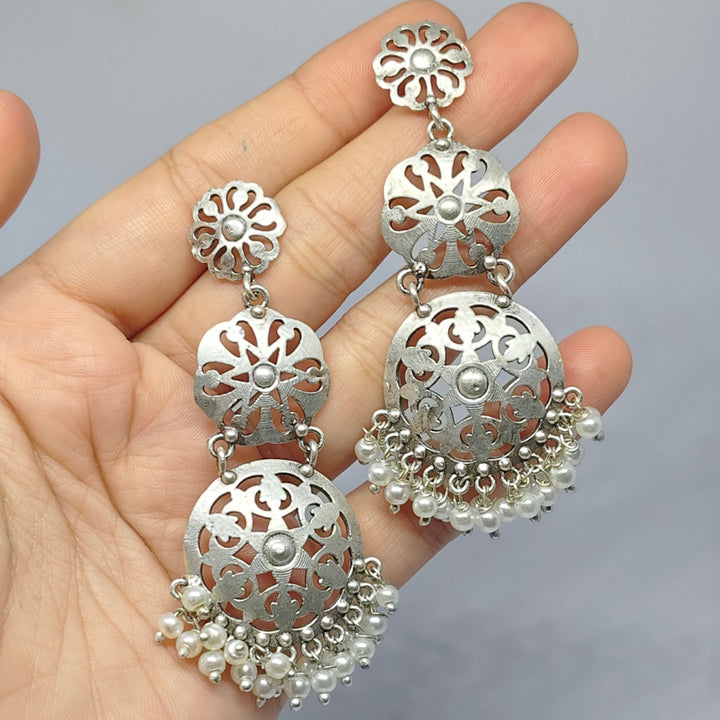 Exquisite Silver Filigree Chandelier