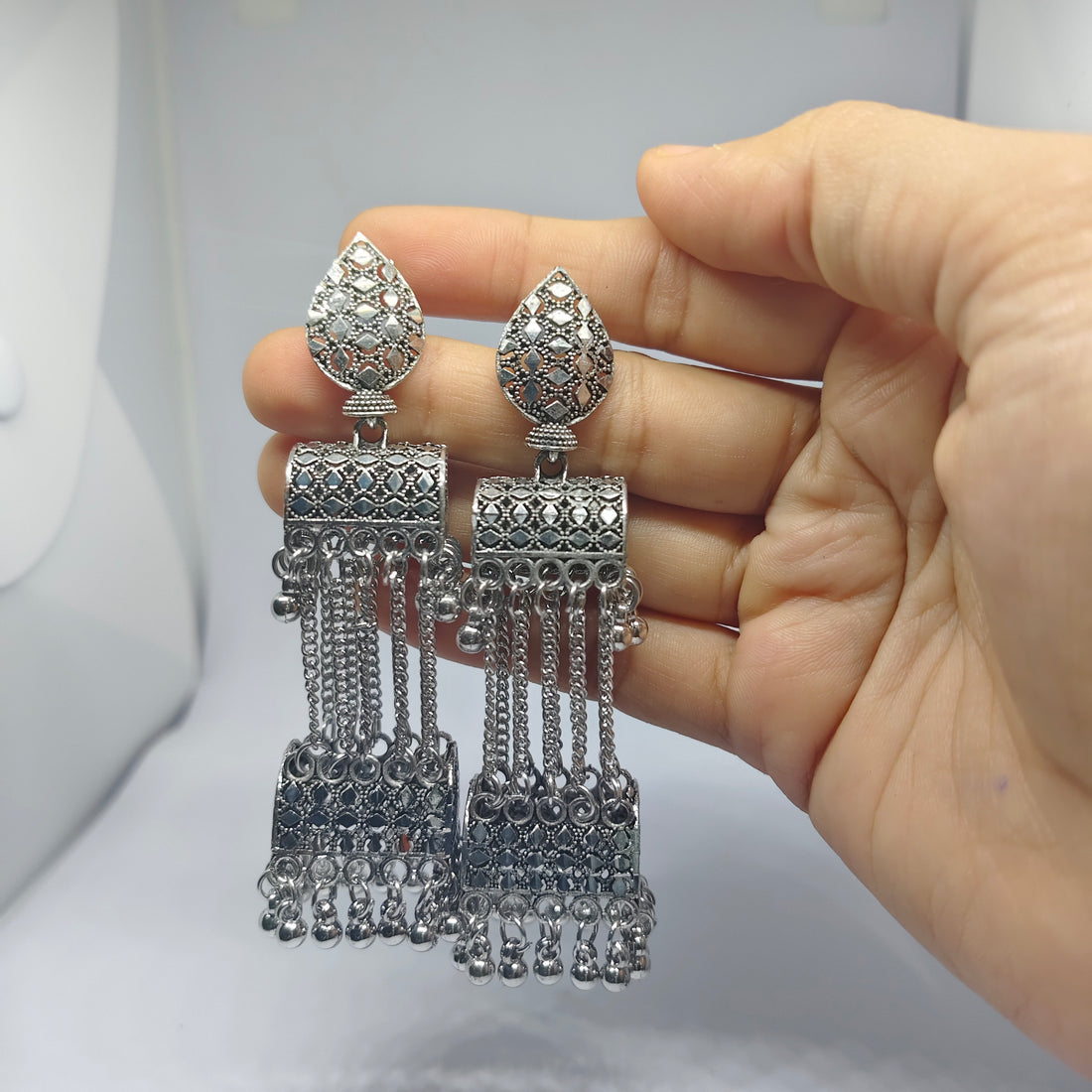 Long Jharoka Earrings