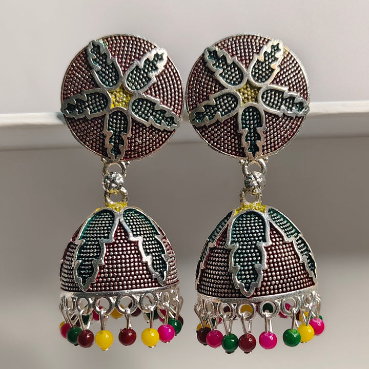 Multicolor Beads Jhumki