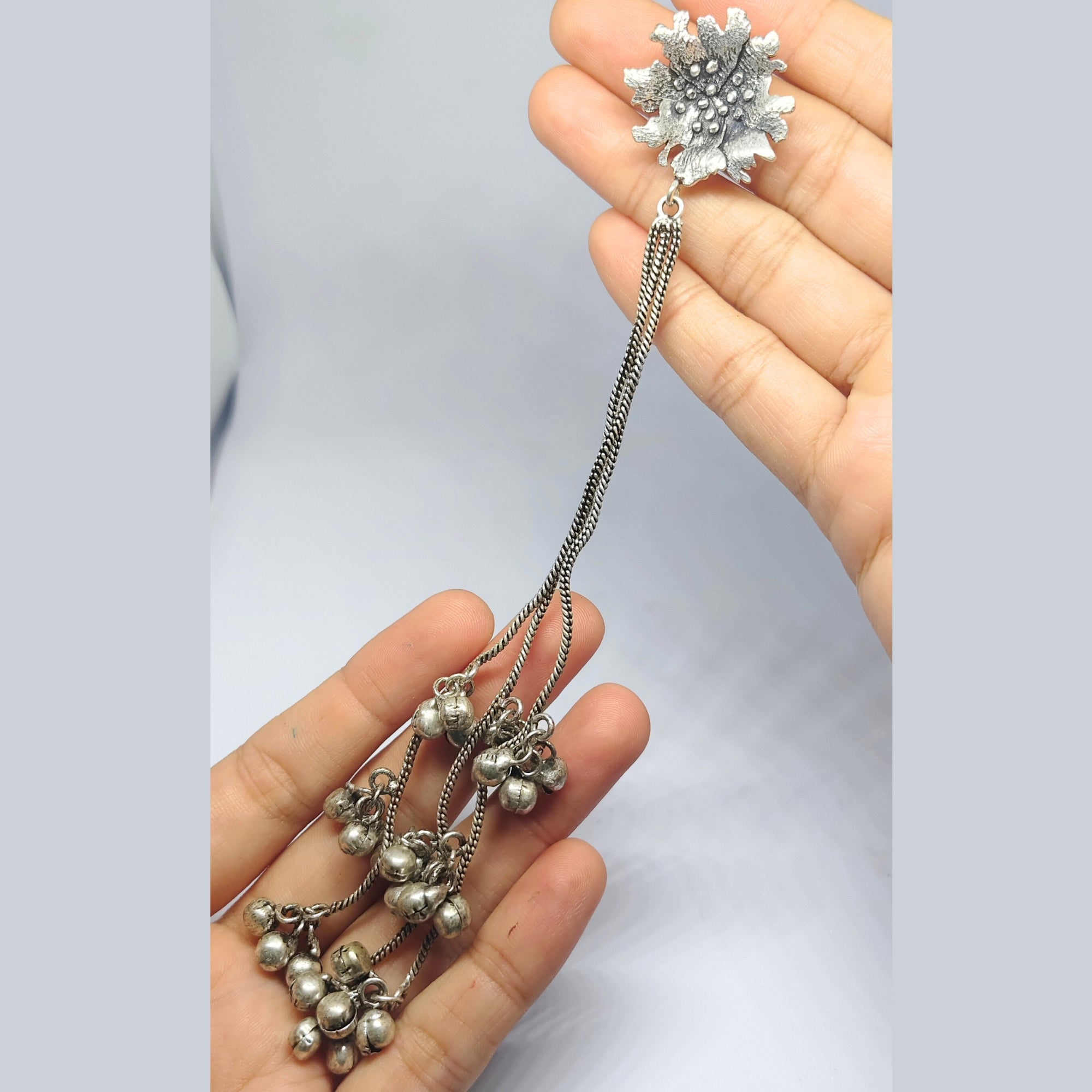 Kashimiri Oxidised Long Earring