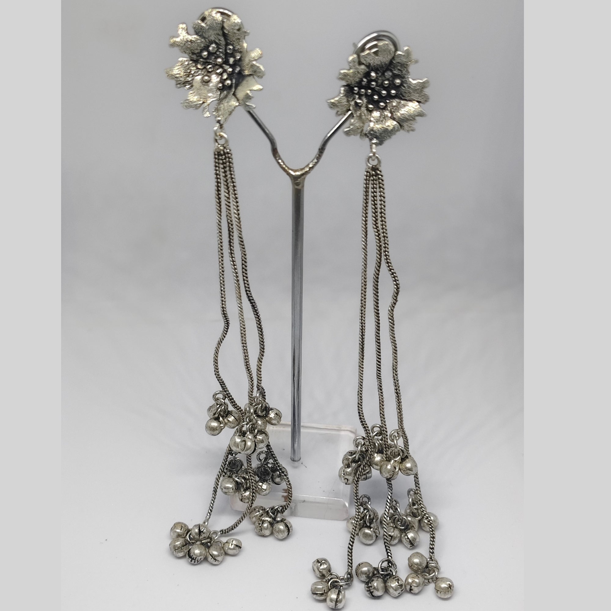 Kashimiri Oxidised Long Earring