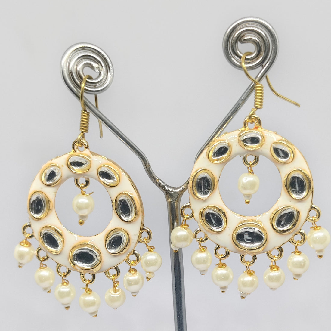 Kundan Meenakari Chandbali