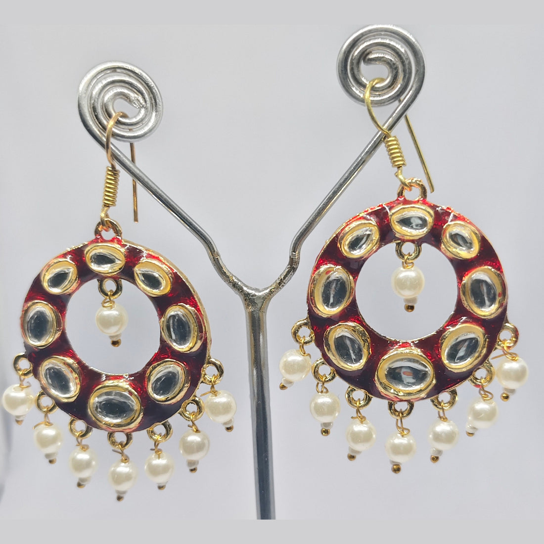 Kundan Meenakari Chandbali