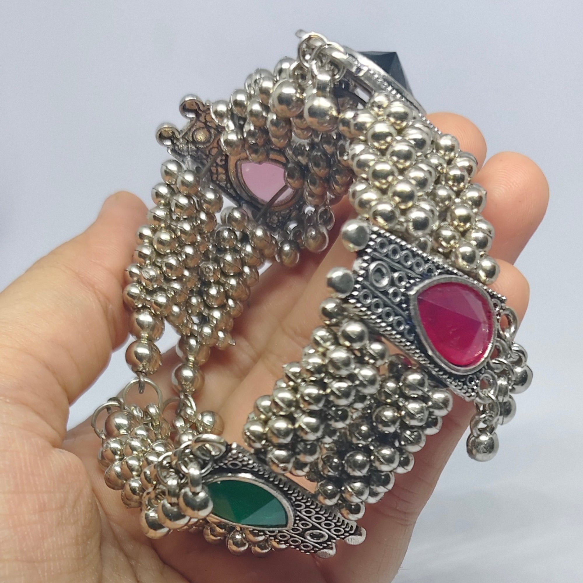 Stone Beaded Adjustable Bracelet