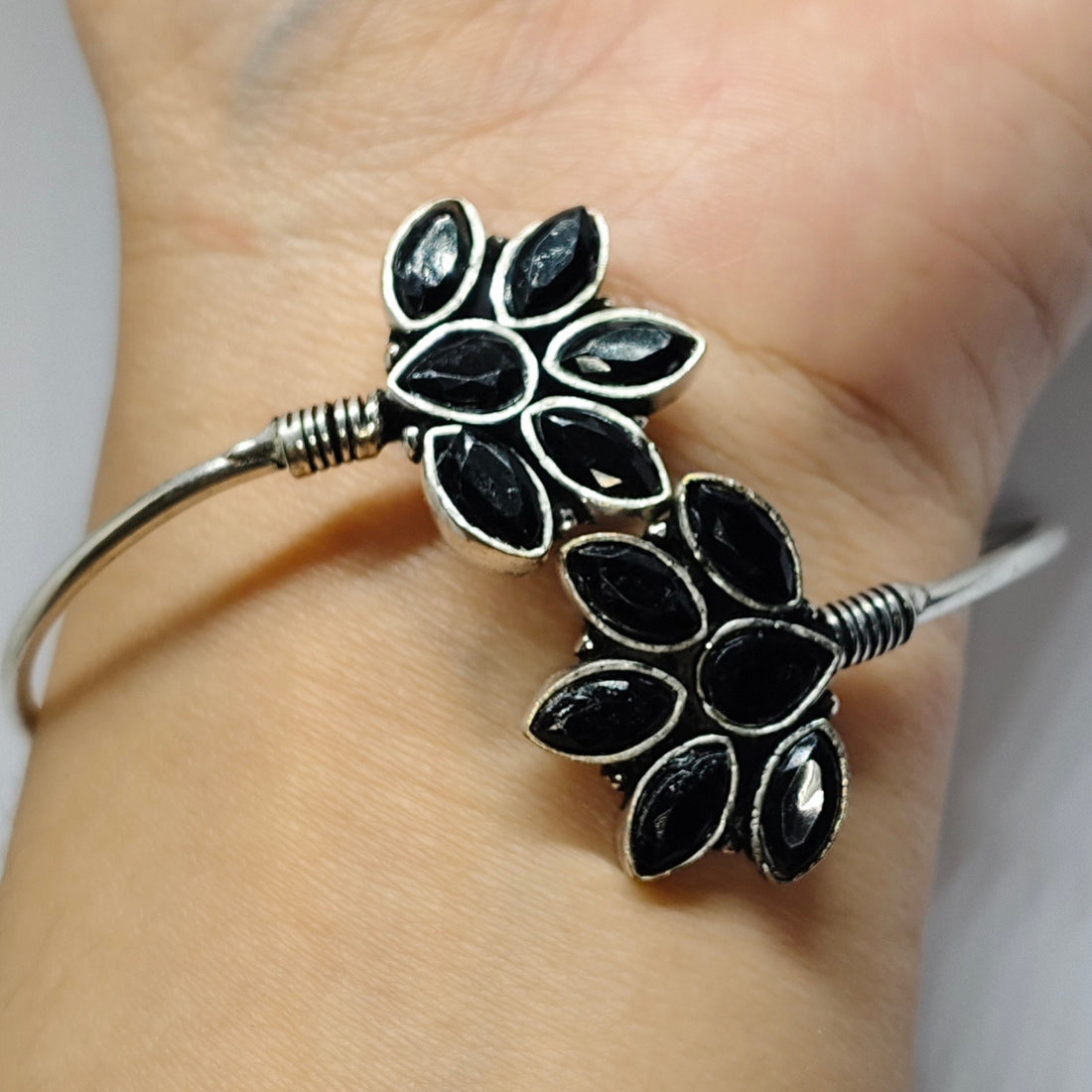 Floral Stone Adjustable Bracelet for Women
