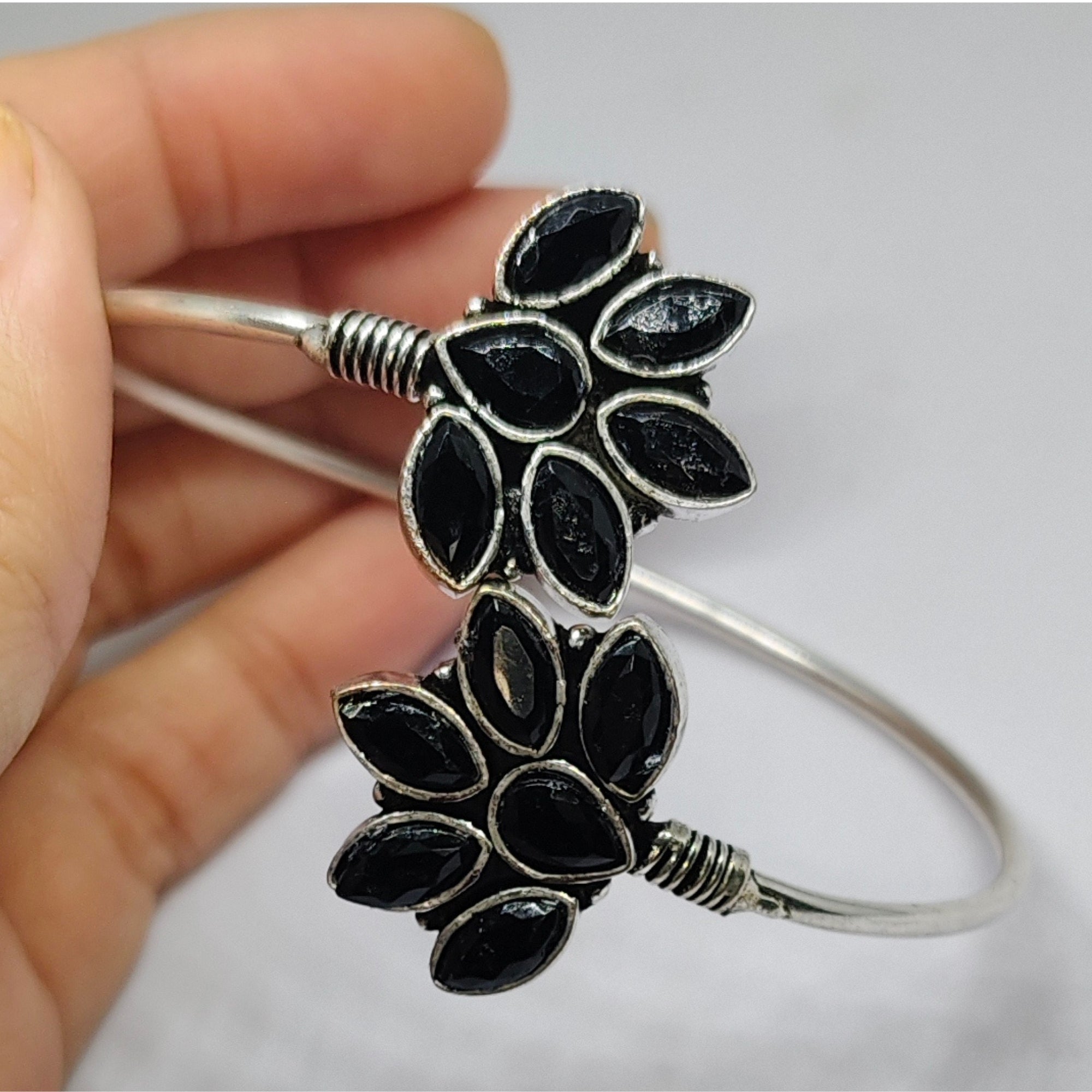 Floral Stone Adjustable Bracelet for Women