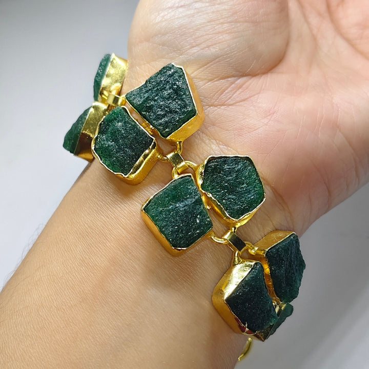 Natural Un-cut Stone Bracelet