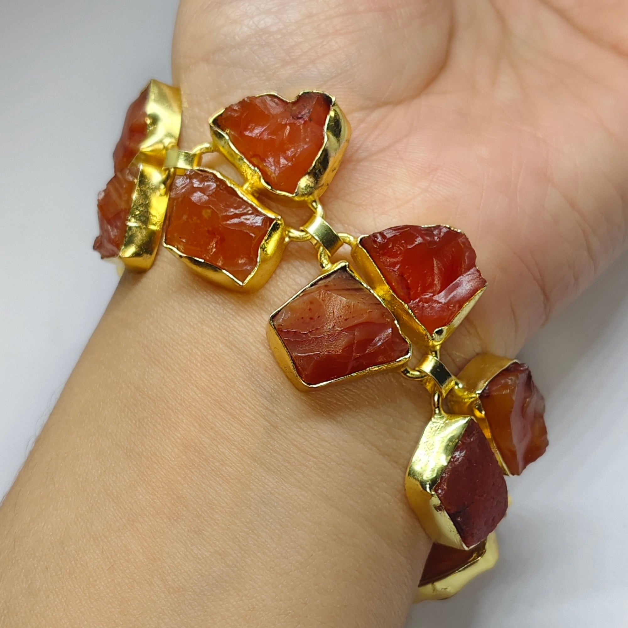 Natural Un-cut Stone Bracelet