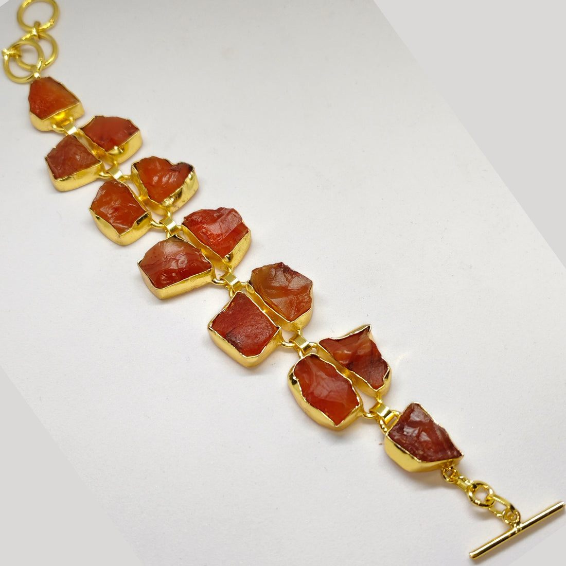 Natural Un-cut Stone Bracelet