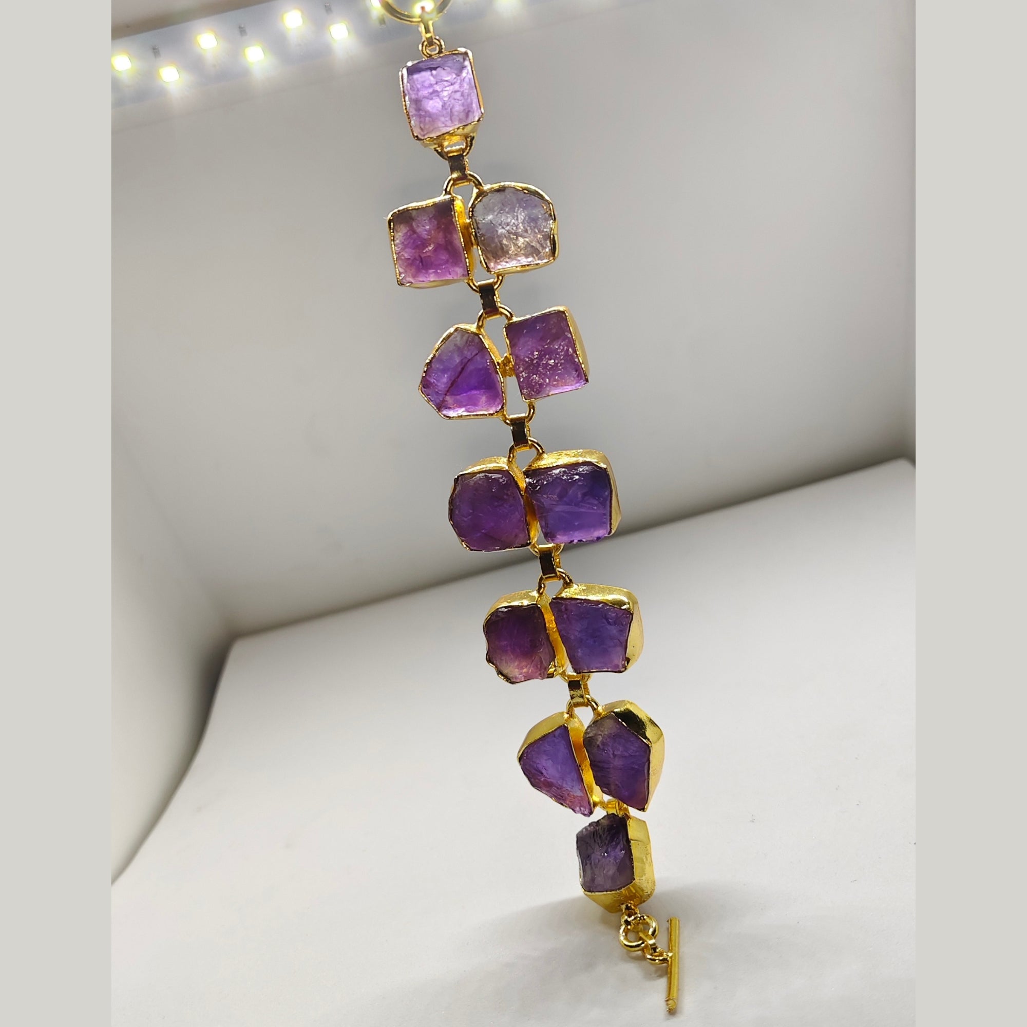 Natural Un-cut Stone Bracelet